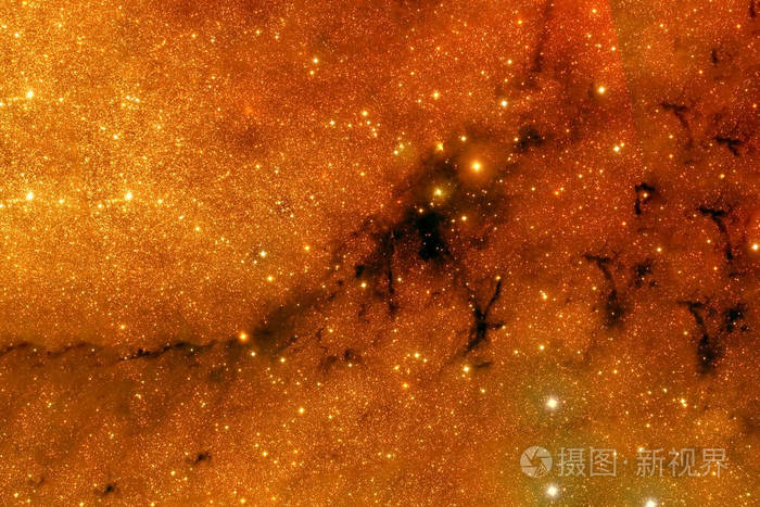 一个美丽的橙色遥远星系深空这张图片的元素是由美国宇航局提供的