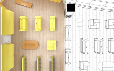 购物 家具 颜色 房间 木材 插图 地板 建筑学 新古典主义