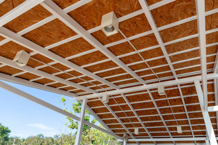 Roof top of industrial, roof structures of industrial building. 