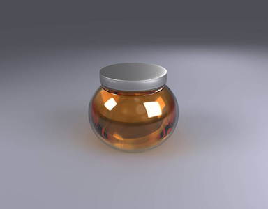 球形玻璃蜂蜜罐