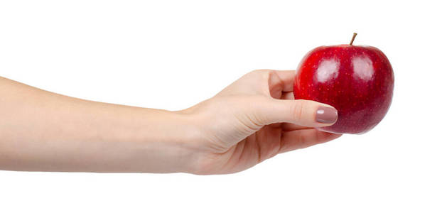 红熟苹果，健康水果。新鲜健康的零食。