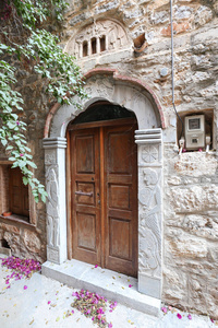 希腊奇奥斯岛梅斯塔的传统门