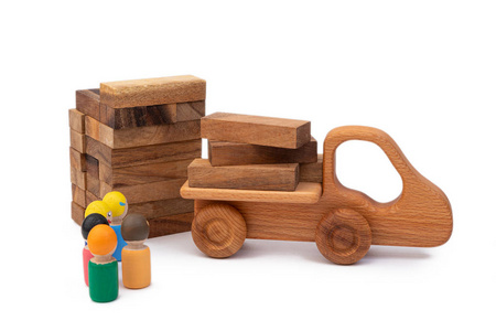 玩具 汽车 拖车 自制 演播室 承包商 进步 木材 生态学