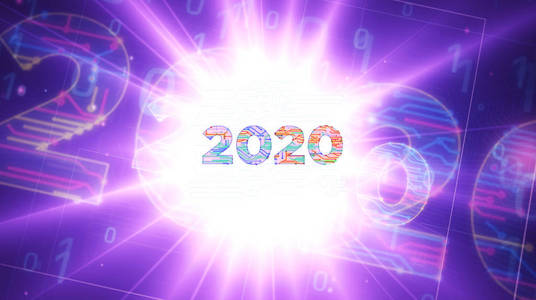 2020年数字网络式未来主义插图