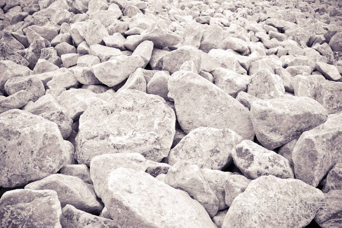 Expanse of toned gravel. Useful image as background  