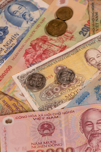 越南盾纸币和硬币的组成部分