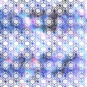 伊凯特 马赛克 美国人 圆圈 透明的 多色 水彩 钻石 要素