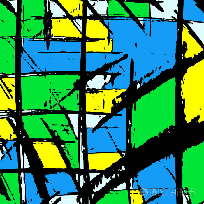 抽象的涂鸦风格的颜色图案为您的设计