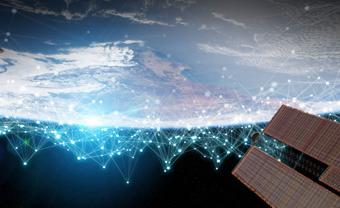 卫星发送数据交换与连接系统