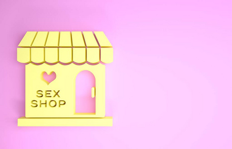 性用品商店,网上性用品商店,成人性用品概念.极简主义概念.