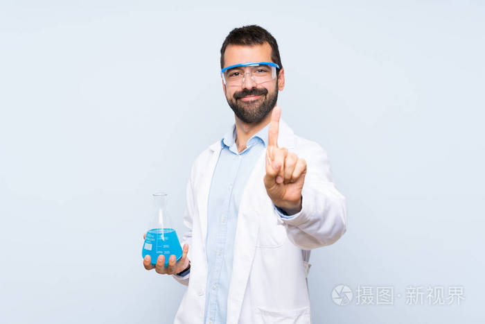 指向 科学家 手势 玻璃 发现 拇指 实验 手指 生物学