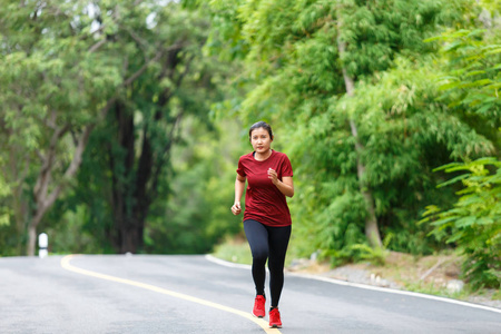 Front of woman runner 