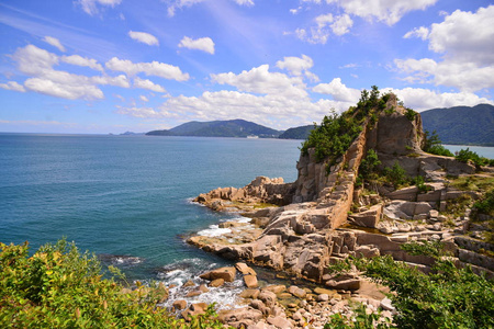 日本 情景 波浪 风景 地标 海岸线 海滩 自然 悬崖 海洋