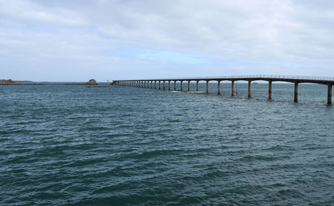 木板路 场景 海洋 大西洋 全景图 走道 波浪 步行 布列塔尼