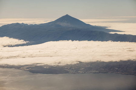 Teide view from above. National Park, Tenerife, Canary Islands, 