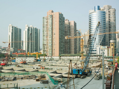 建设 上海 摩天大楼 城市 天际线 旅行 城市景观