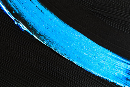 艺术抽象的纹理背景，蓝色亚克力画笔