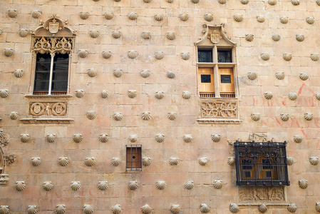 贝壳建筑萨拉曼卡的贝壳屋照片