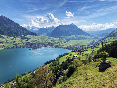 绒布 欧洲 瑞士人 假期 地标 假日 美丽的 自然 全景图