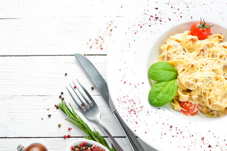 意大利语 美味的 通心粉 番茄 晚餐 餐厅 面团 帕尔马干酪
