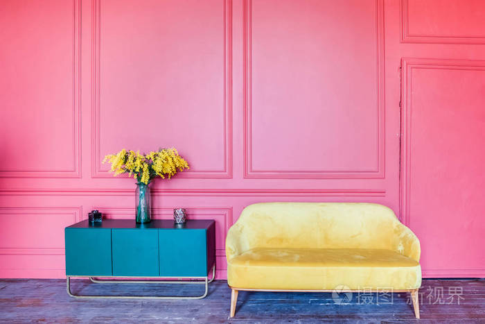 活的 趋势 颜色 公寓 优雅 垫子 家具 时尚 在室内 房间