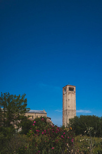 Cathedral of Santa Maria Assuntas bell tower under blue sky on 