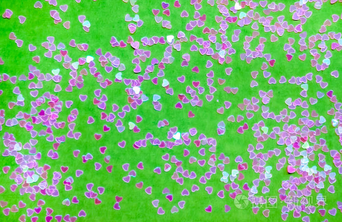 粉绿色情人节背景
