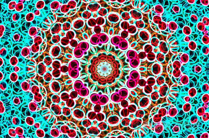 梦幻风格的虚拟万花筒曼荼罗图形资源