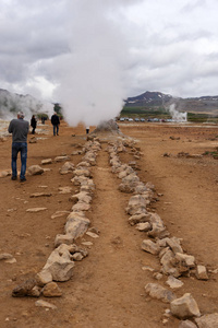 蒸煮 吸引力 喷气孔 观光 石头 喷发 生态 旅行者 火山