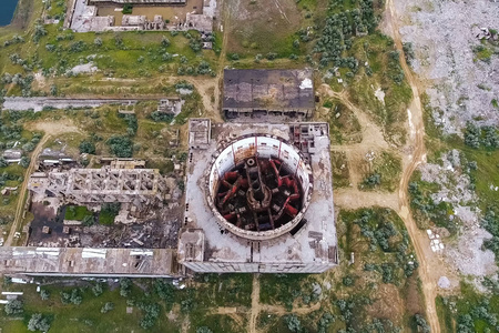 废弃未完工核电站图片