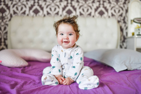 happy baby after a nap. healthy sleep, the guarantee of a vigoro