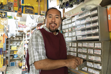 Portrait of young latin entrepreneur man 