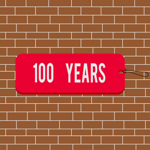 概念照片纪念存在100年的特殊日子标签标签徽章矩形空白字符串彩色