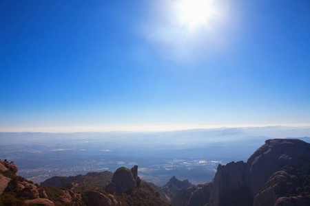 岩石 天空 日出 黄昏 山谷 自然 攀登 夏天 风景 太阳