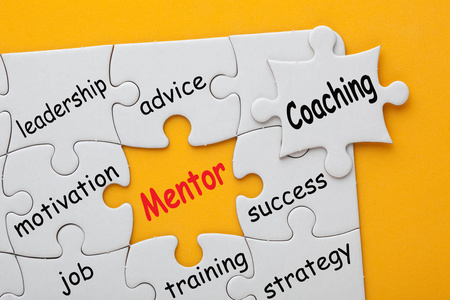 mentor coaching concept 照片