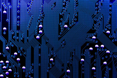 蓝色电子线路板背景纹理头部电子线路板电子线路板挠性印制电路板(fpc