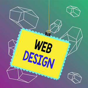 文字文字网页设计。商业理念为网站开发设计和制作网站的过程邮票粘贴活页夹回形针方形彩色框圆形贴纸。