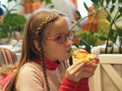 食物 健康 女孩 面对 幸福 咖啡馆 白种人 小孩 肖像