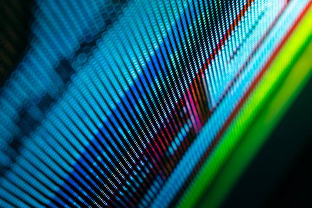 CloseUp LED blurred screen. LED soft focus background. abstract 