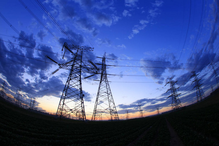  the pylon in the evening