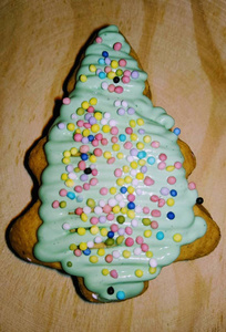 糖霜饼干圣诞树图片