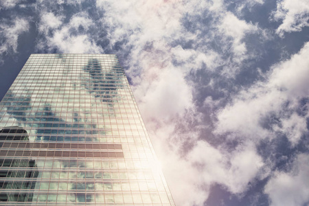 商业 金融 城市 未来 建筑 市中心 广场 高的 外观 玻璃