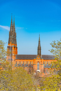 瑞典乌普萨拉大教堂景观