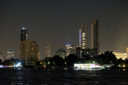 海滨 摩天大楼 城市 城市景观 外部 风景 曼谷 首都 旅游业