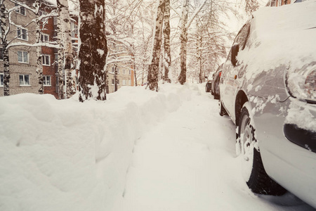 建筑 冬天 窗口 自然 天气 汽车 古老的 傍晚 暴风雪