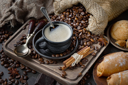 桌子 热的 咖啡 巧克力 特写镜头 早餐 杯子 早晨 芳香