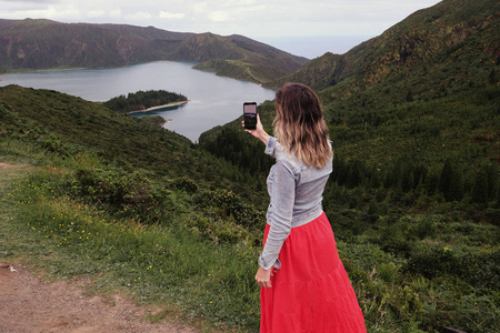 美丽的 自由 徒步旅行 假期 旅行者 假日 森林 旅行 女人