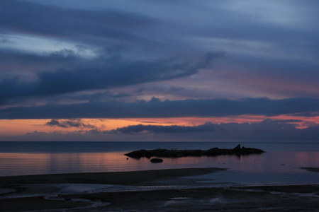 岩石 天气 欧洲 海滩 瑞典 自然 日出 早晨 哥德兰 斯堪的纳维亚