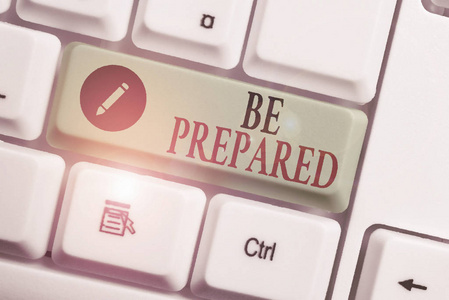 概念意义是为特定目的预先准备好,例如在白色背景键复制空间上方有