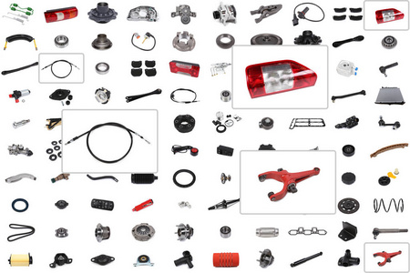 汽车零件拼贴